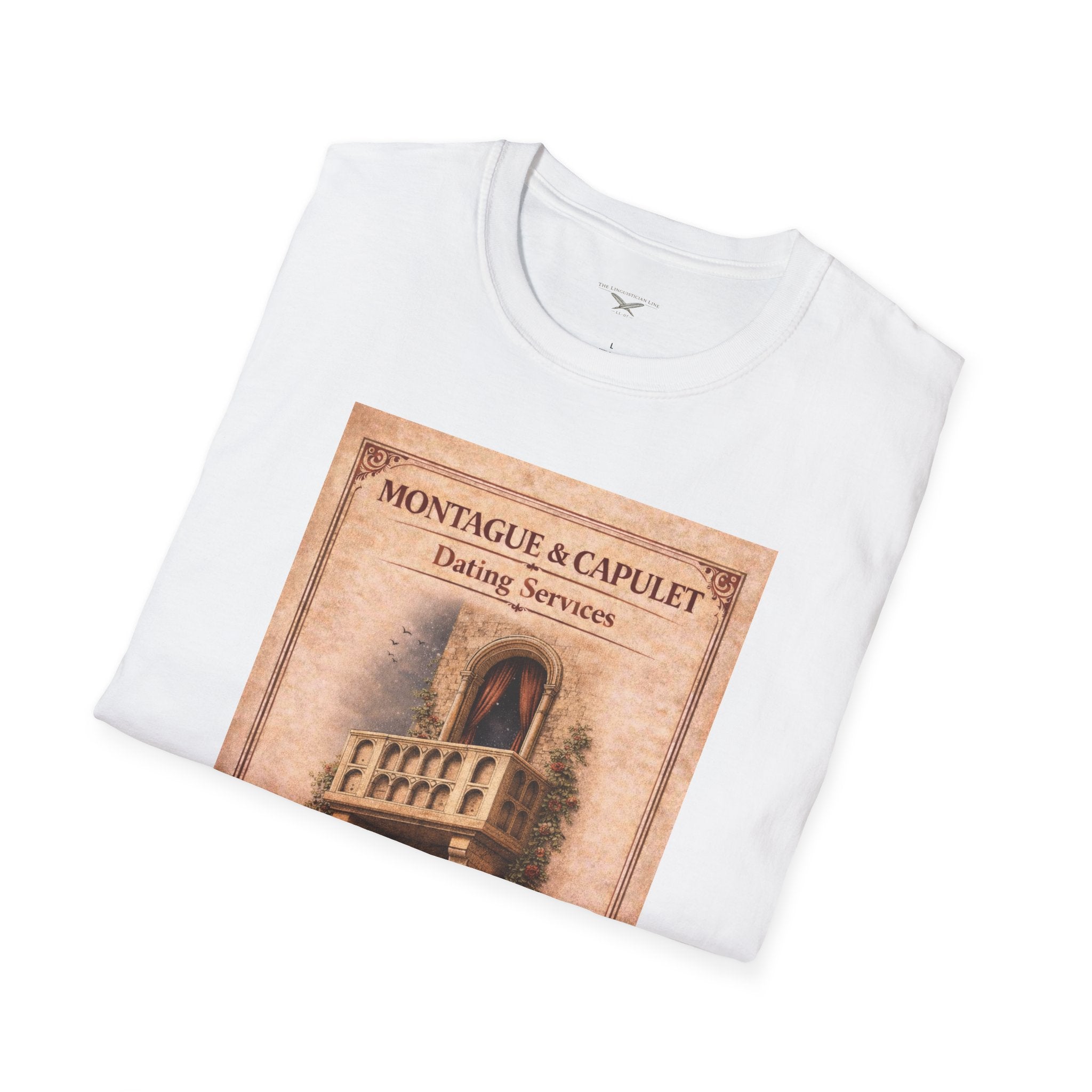 Montague & Capulet Dating Services T-Shirt – Vintage Literary Humor Tee