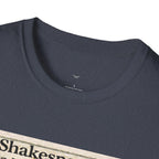 Shakespeare’s Massage Parlor T-Shirt — Vintage Literary Humor Tee
