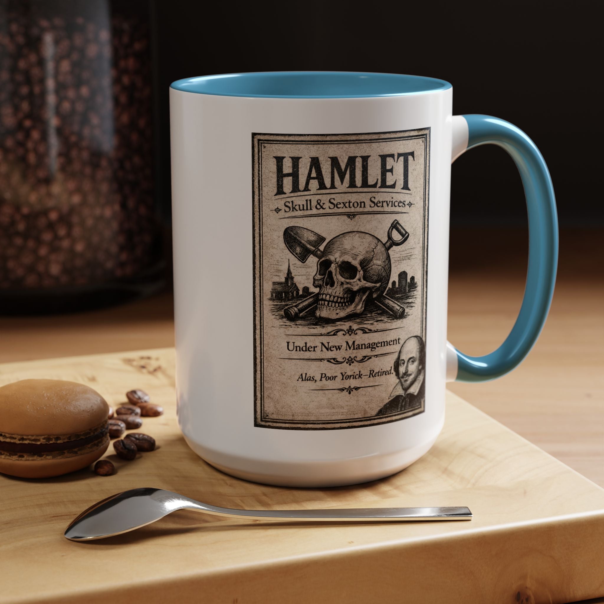 Hamlet Skull & Sexton Mug