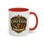 Contessa Craft Room Coffee Mug — "Craft Room Contessa: Mistress of Materials" Accent Mug