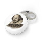 Shakespeare Bottle Opener — Vintage Bard Portrait Magnetic Bottle Opener