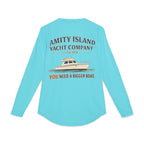 Amity Island Yacht Company — “You Need a Bigger Boat” Long Sleeve UV Fishing Shirt