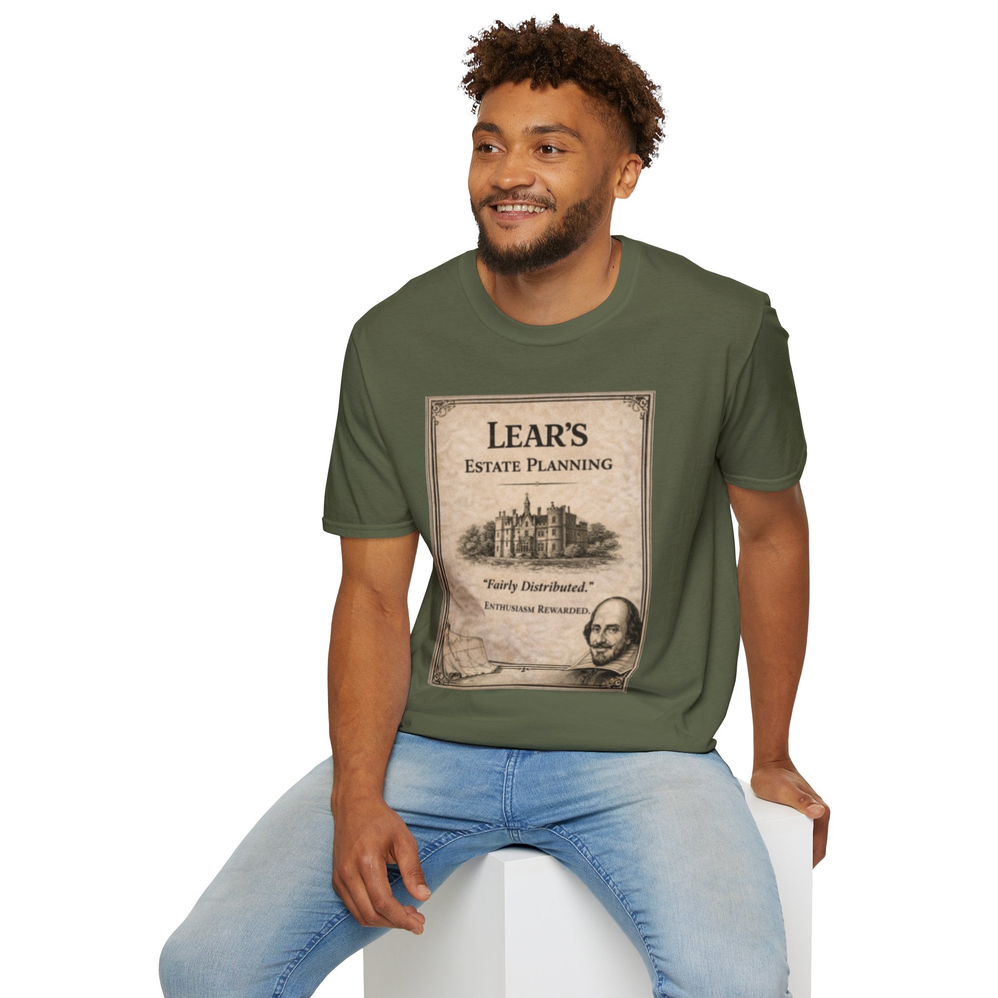 Lear’s Estate Planning T-Shirt – Vintage Literary Humor Tee