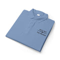 MATT 28:6 -- Embroidered Dress Polo  In Plain Clothes (Light Colors)