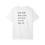 'G.R.A.C.E.' Front Print with Scripture References Back (Christian Faith Tee)