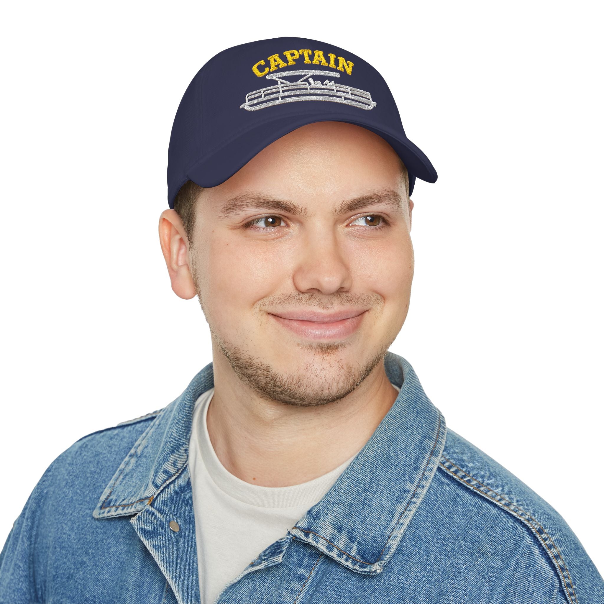 Pontoon Boat Captain Hat — Low Profile Baseball Cap