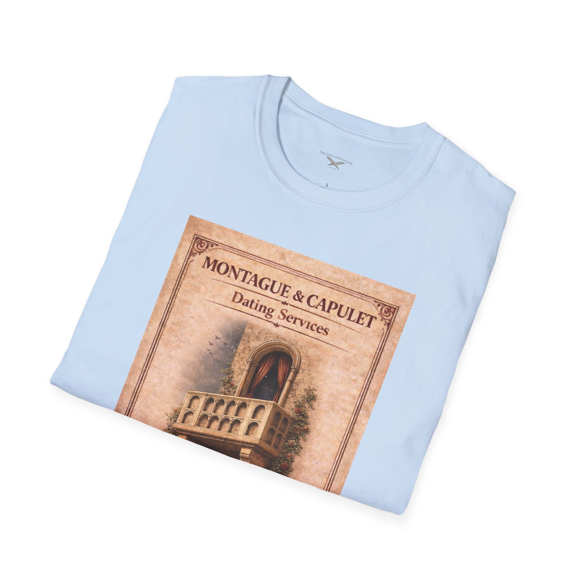 Montague & Capulet Dating Services T-Shirt – Vintage Literary Humor Tee