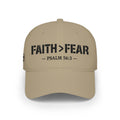 Faith > Fear — Psalm 56:3 — Embroidered Cap | The Foundation Collection (Light Colors)