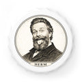 Herm Vintage Portrait Bottle Opener – Funny Bearded Man Tongue-Out Bar Tool