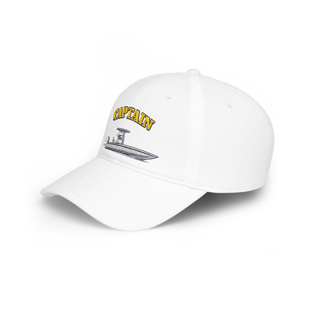 Center Console Captain Hat -- Low Profile Baseball Cap