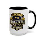 Recess Hall of Fame Coffee Mug — Class of 4th Grade Accent Mug (11/15oz)