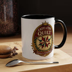 Lady of the Quilt Accent Coffee Mug — 'Legacy in Every Stitch' Quilting Gift