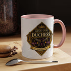 Glue Gun Duchess Coffee Mug — "Her Bond Is Permanent" Accent Ceramic Mug
