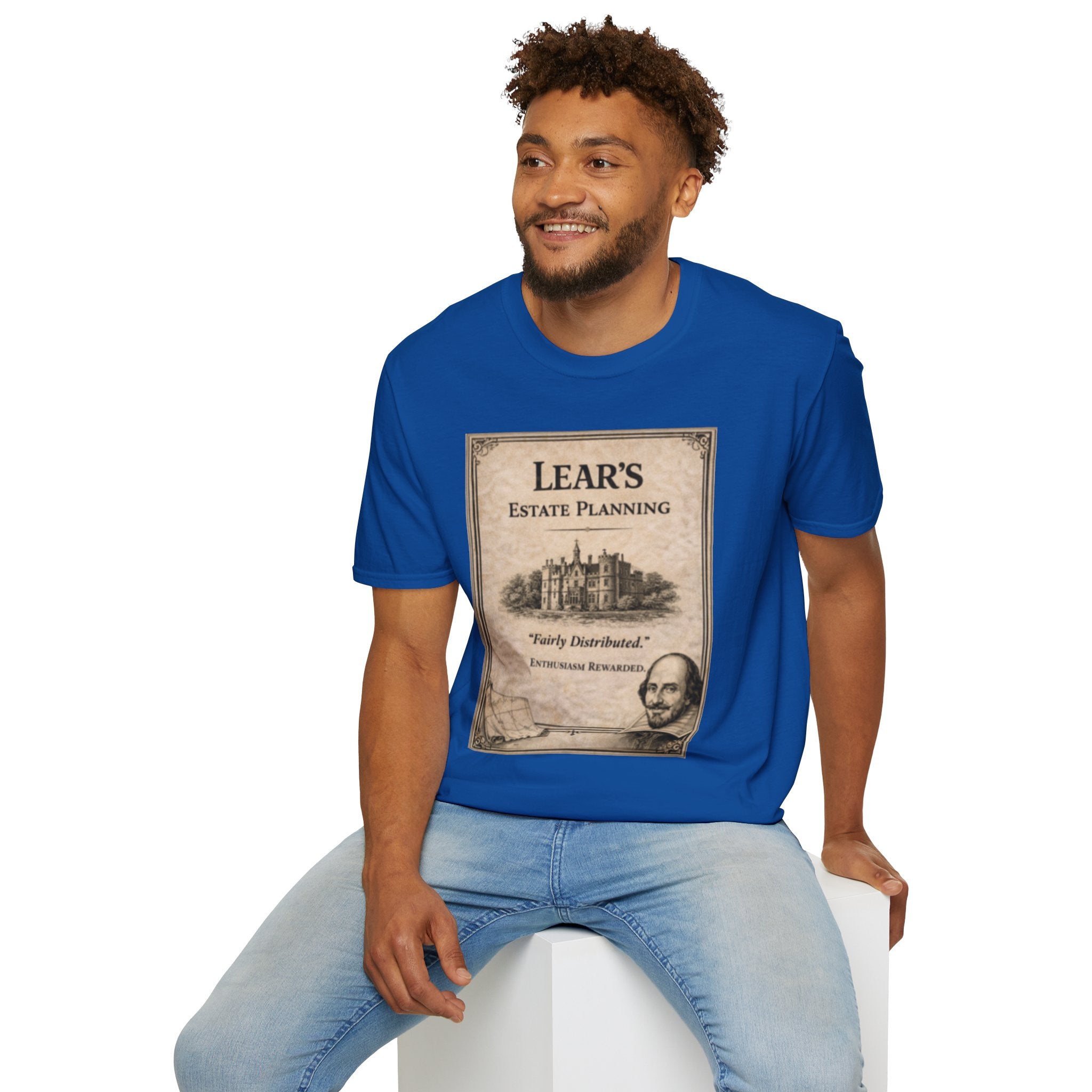 Lear’s Estate Planning T-Shirt – Vintage Literary Humor Tee