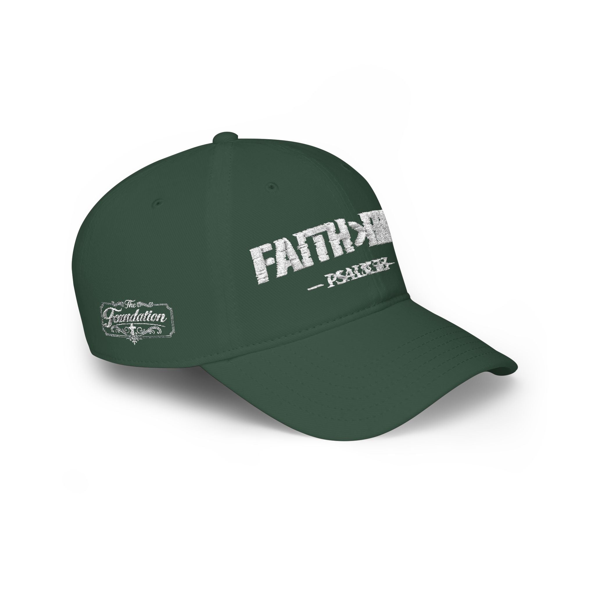 Faith > Fear — Psalm 56:3 — Embroidered Cap | The Foundation Collection (Dark Colors)
