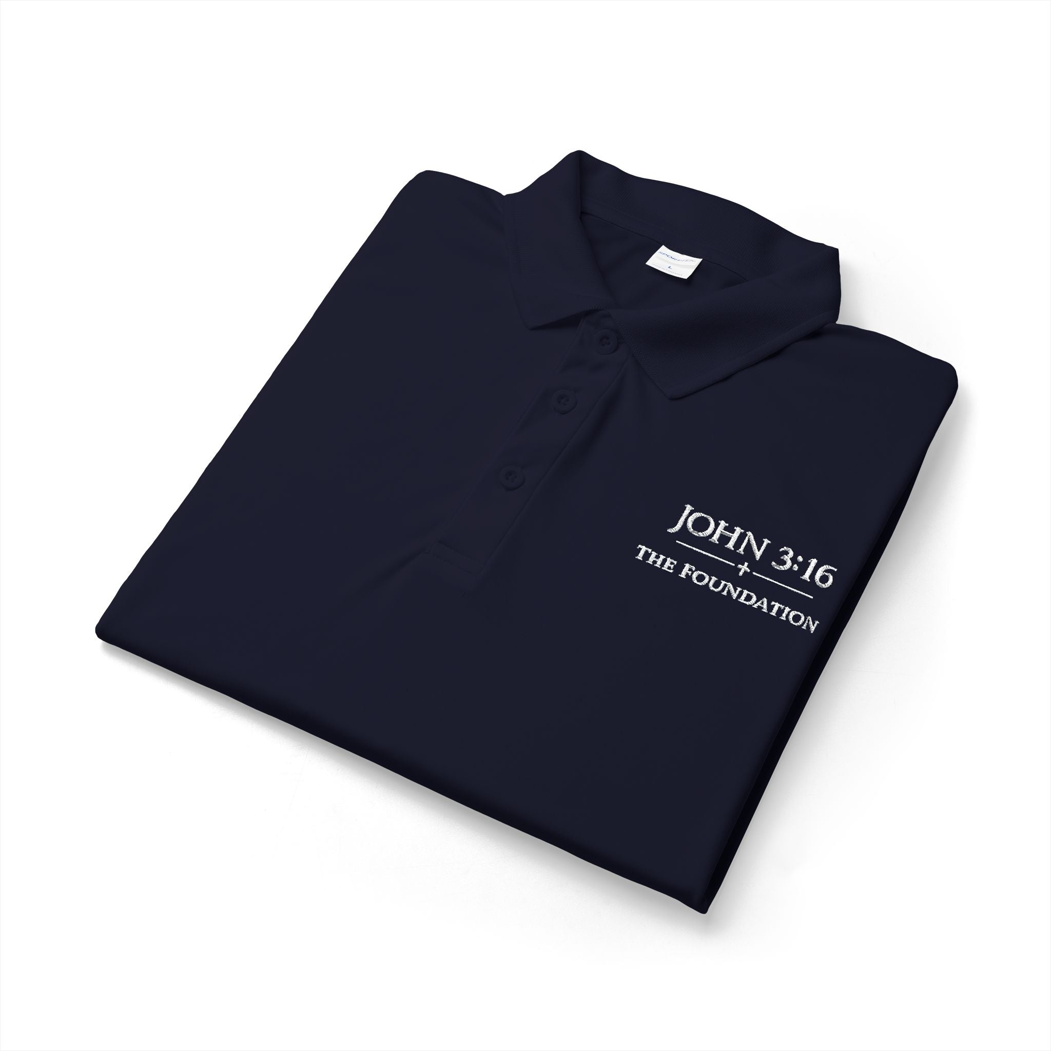 John 3:16 — Embroidered Polo  The Foundation Collection