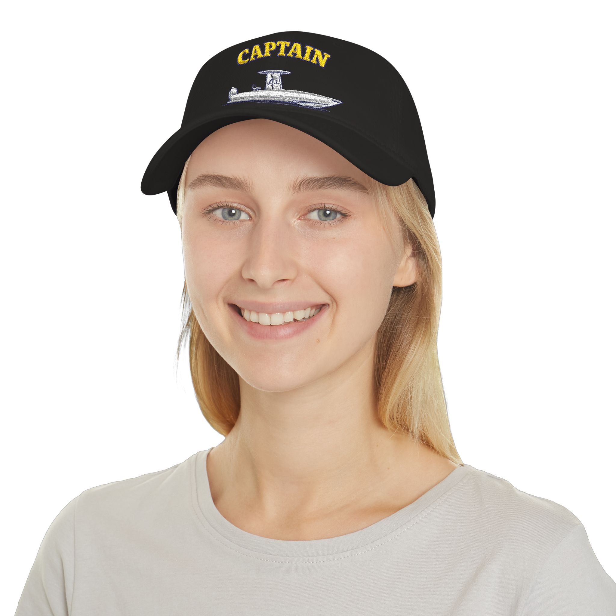 Center Console Captain Hat -- Low Profile Baseball Cap