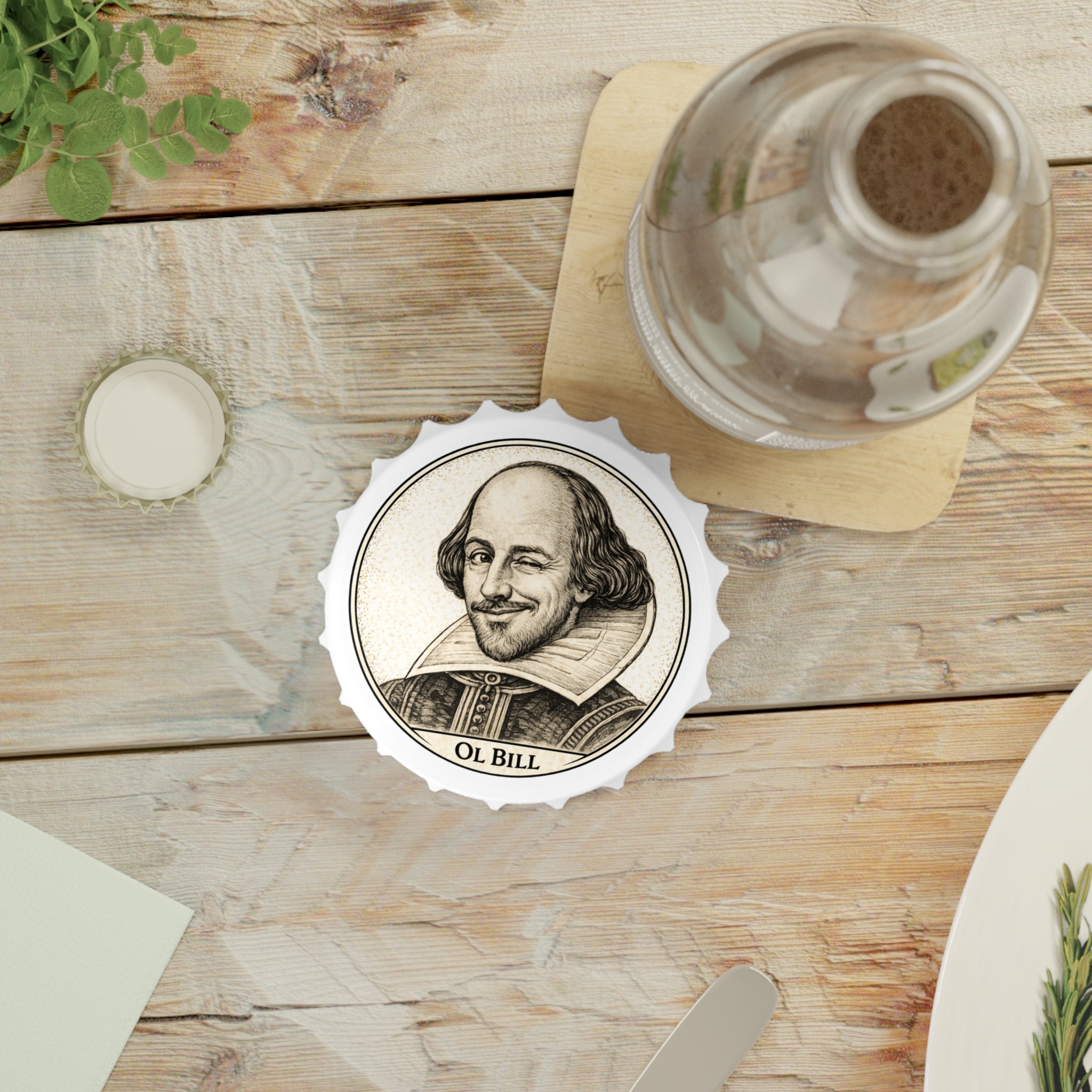 Crack One with Ol Bill -- Magnetic Bottle Opener — The Author's Tavern