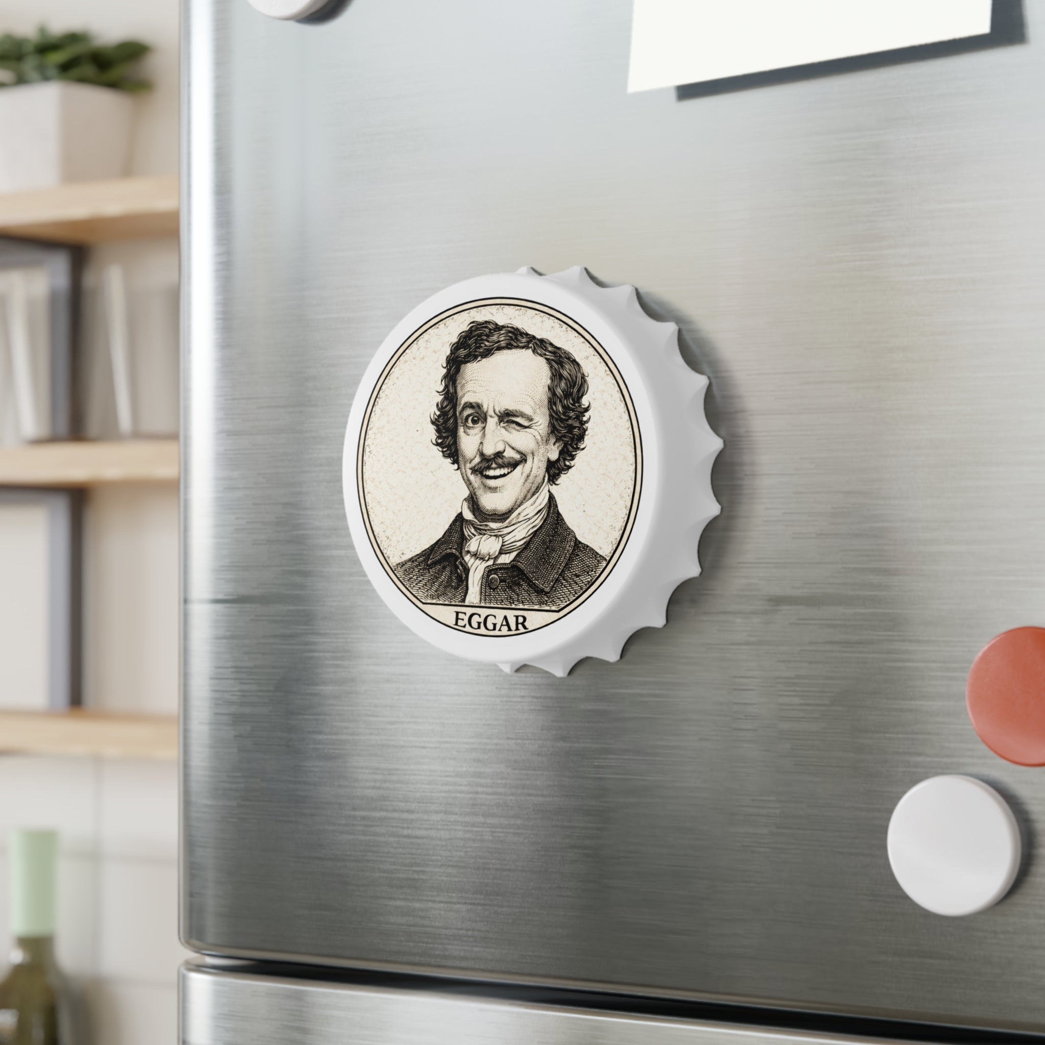 Crack One with Eggar -- Magnetic Bottle Opener — The Author's Tavern