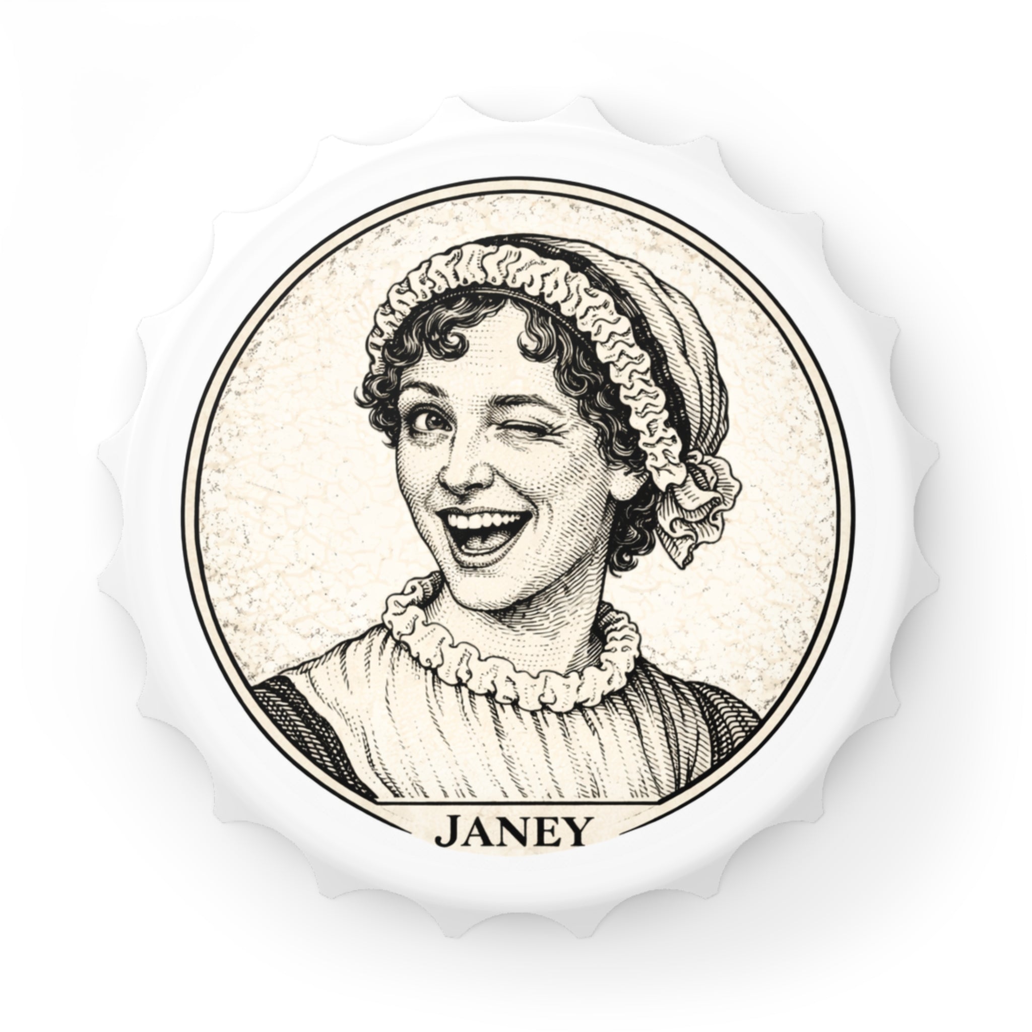 Crack One with Janey -- Magnetic Bottle Opener — The Author's Tavern