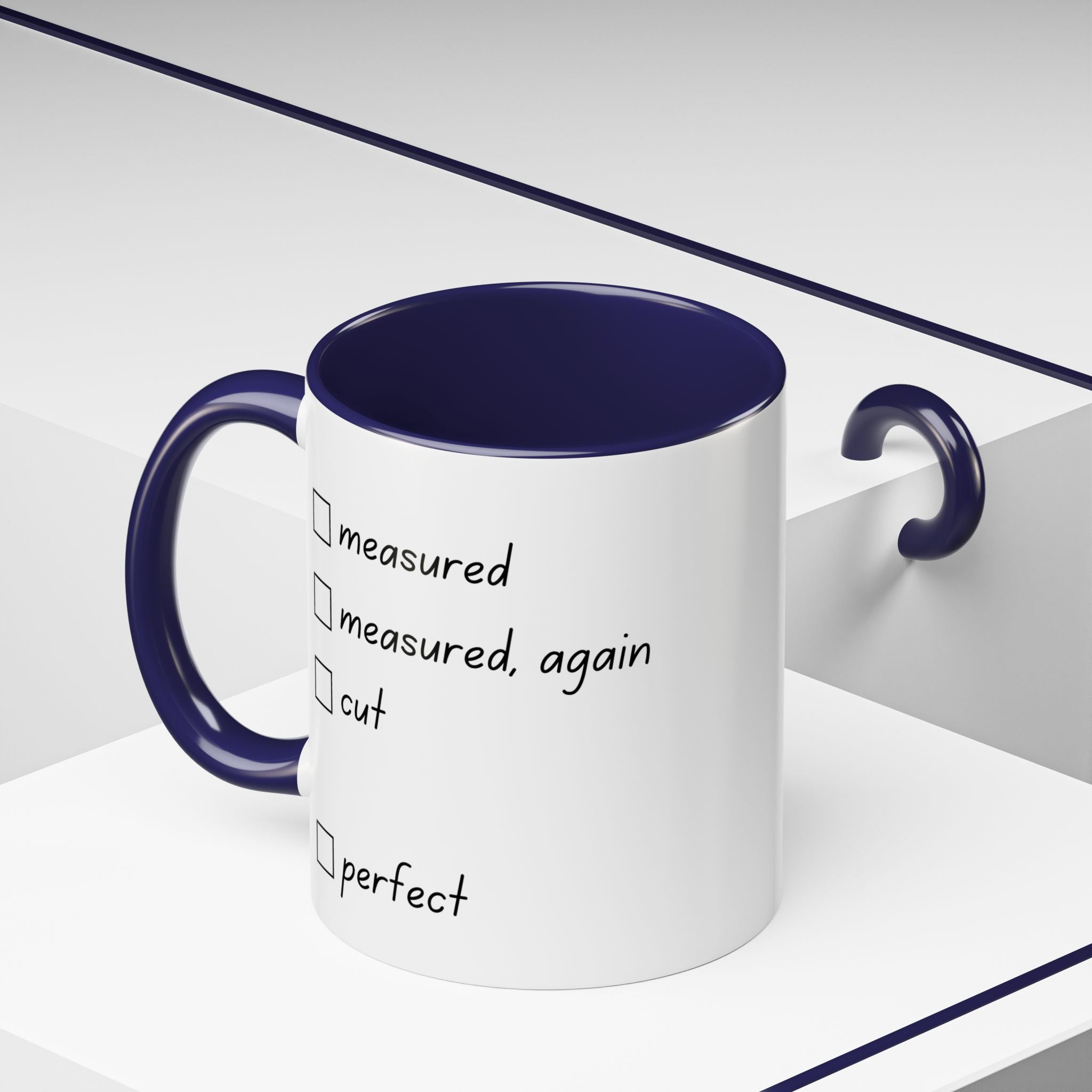 Lady of the Quilt Accent Coffee Mug — 'Legacy in Every Stitch' Quilting Gift
