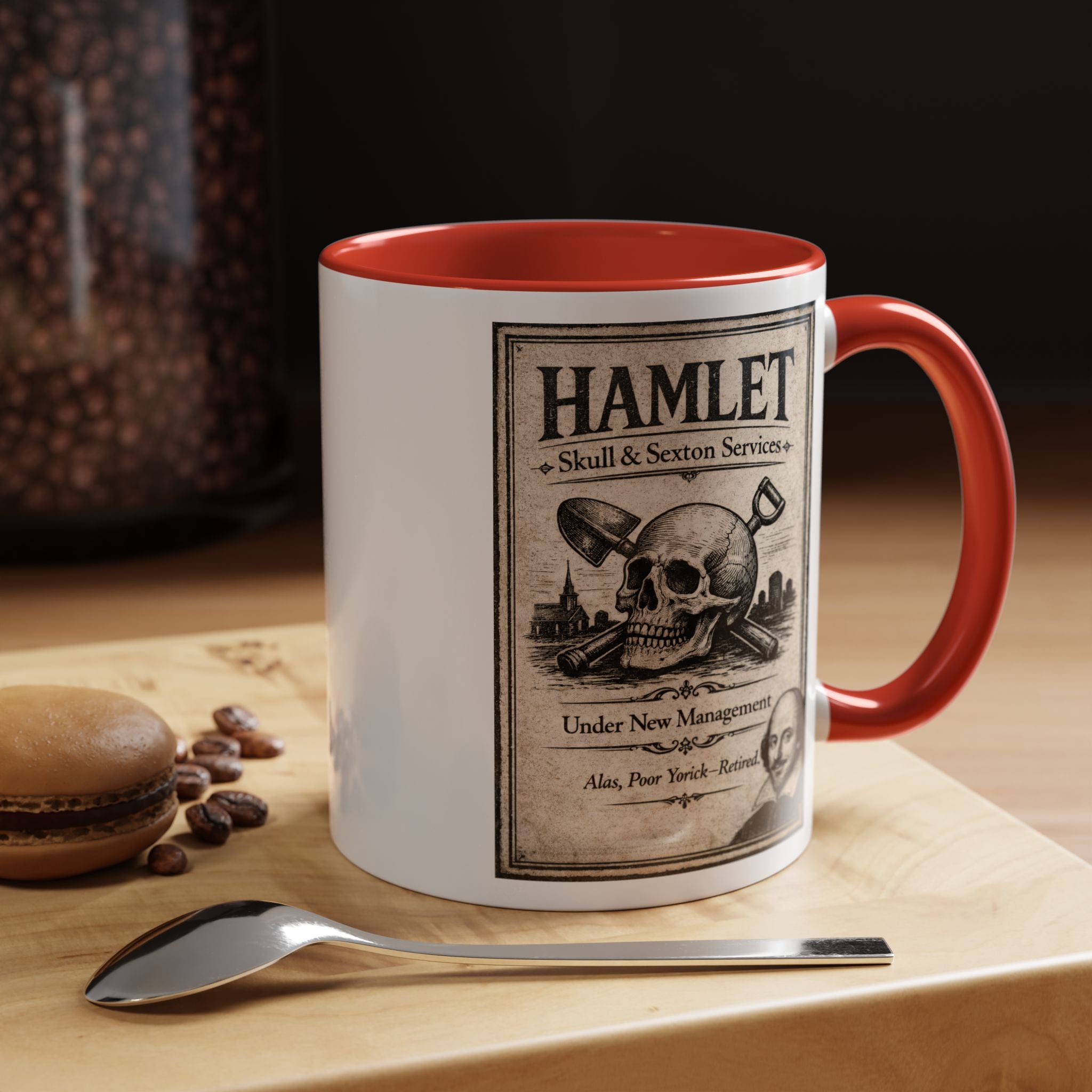Hamlet Skull & Sexton Mug