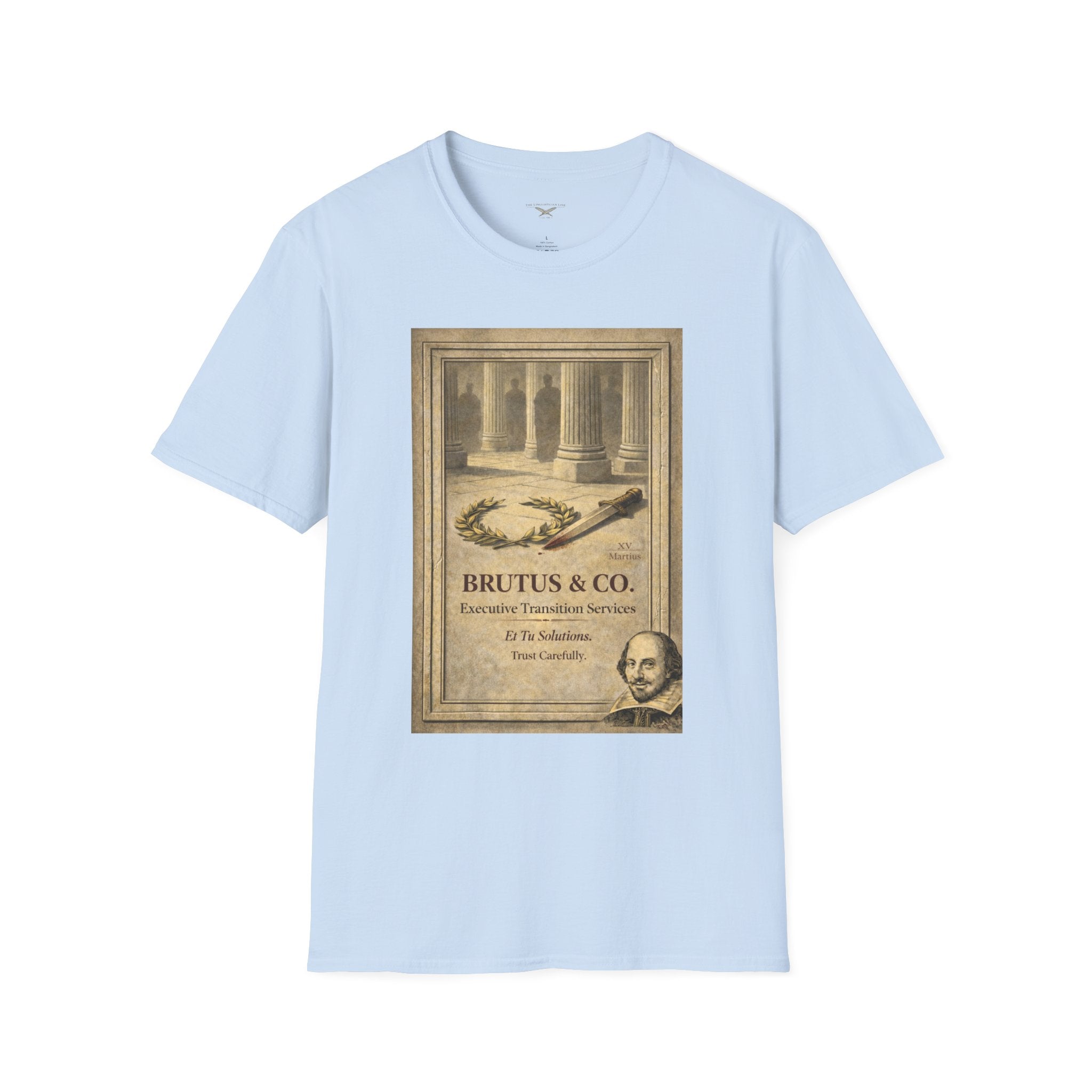Brutus & Co. Executive Transition Services T-Shirt – Vintage Literary Humor Tee