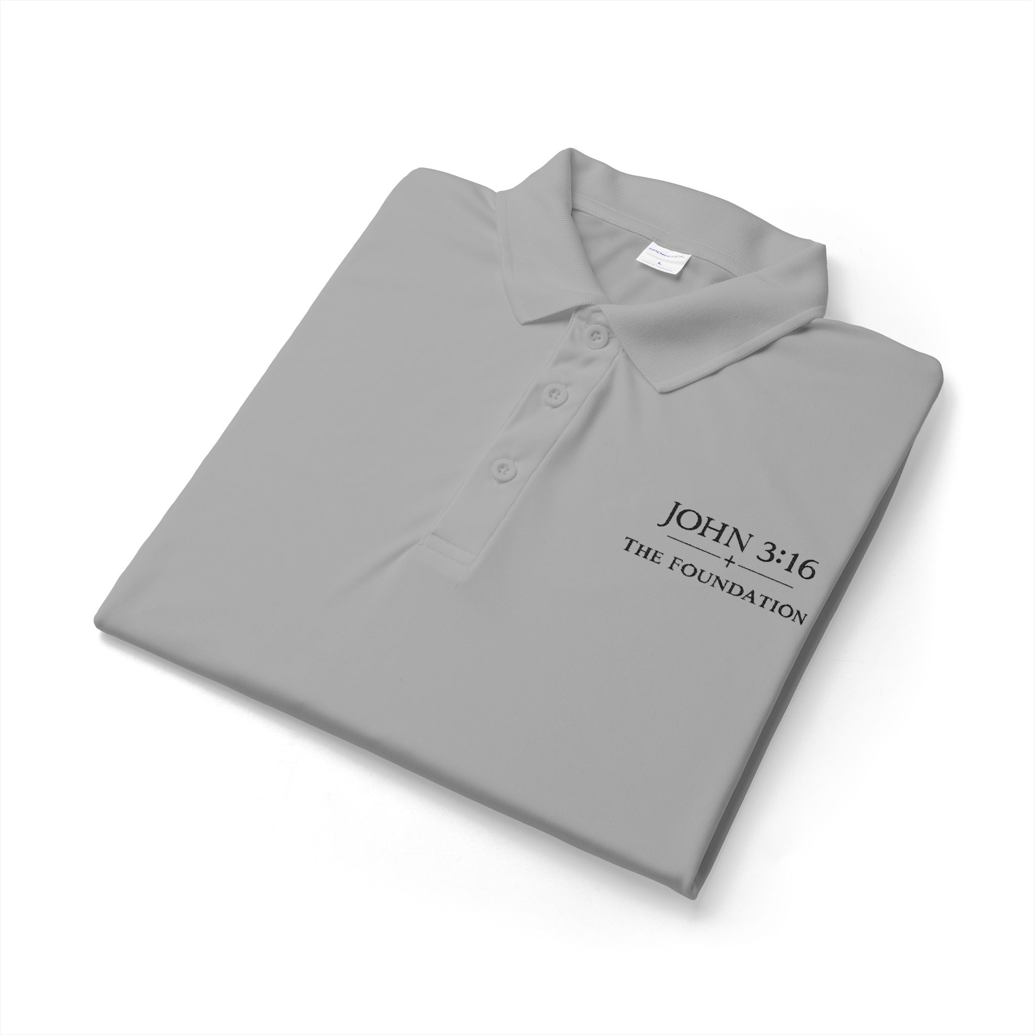 John 3:16 — Embroidered Polo   The Foundation Collection (Light colors)