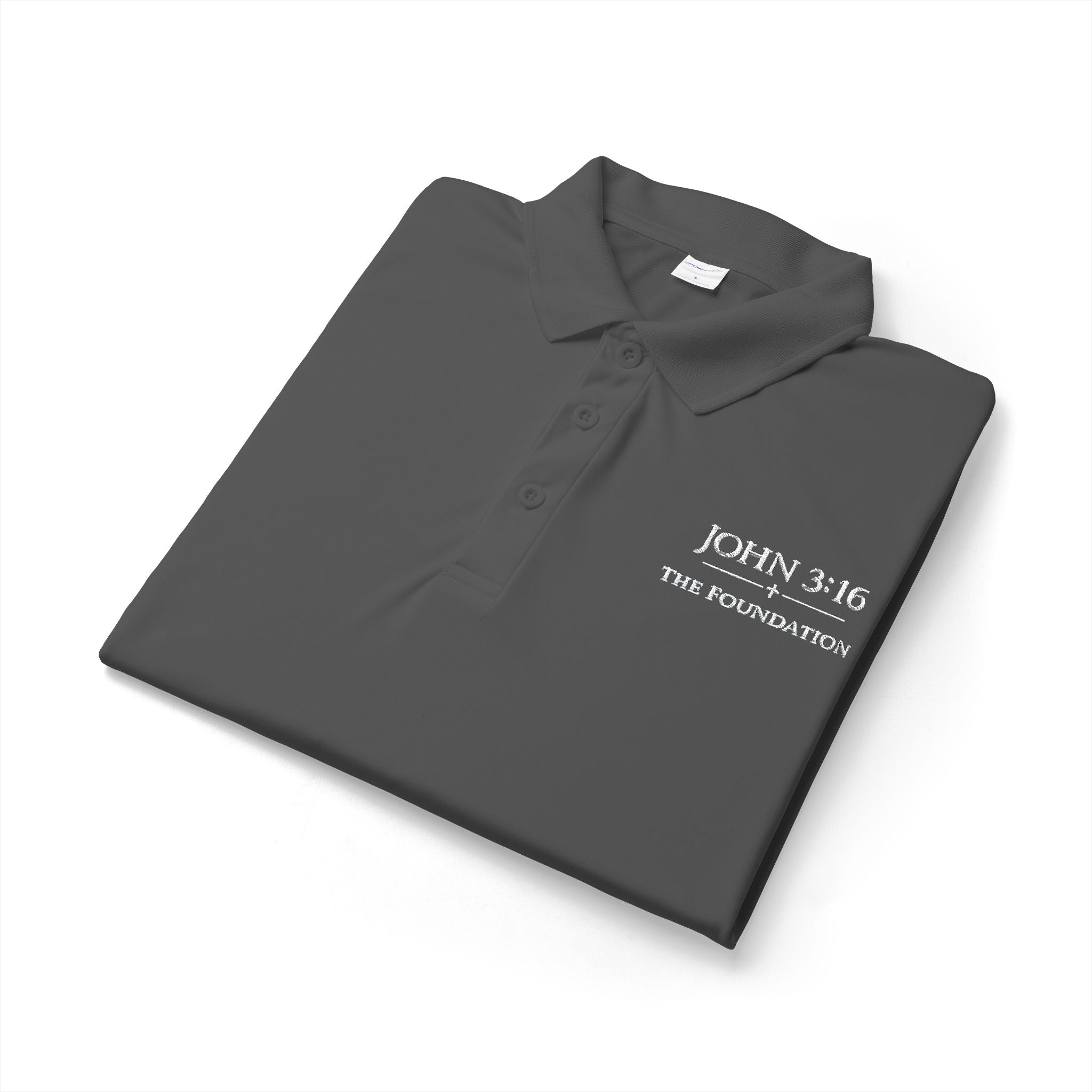 John 3:16 — Embroidered Polo  The Foundation Collection