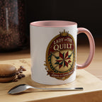 Lady of the Quilt Accent Coffee Mug — 'Legacy in Every Stitch' Quilting Gift
