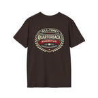 All-Time Quarterback Emeritus T-Shirt — Backyard Division Football Tee