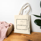 Glue Gun Duchess Tote Bag — "It's Still Hot!" Cotton Canvas Crafting Tote