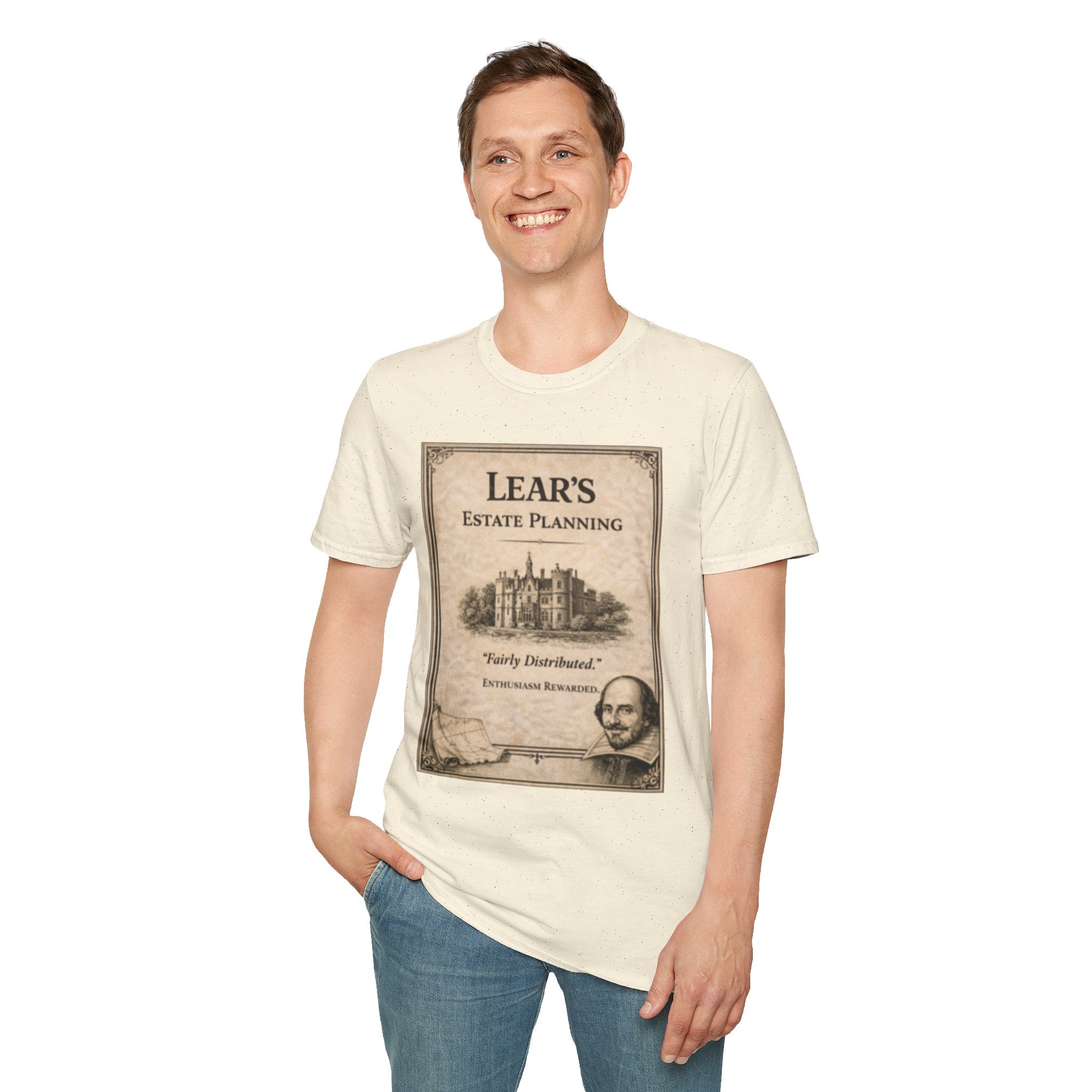 Lear’s Estate Planning T-Shirt – Vintage Literary Humor Tee