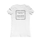 Sacred Shears Women's Tee — ("Consecrated For Fabric Only")