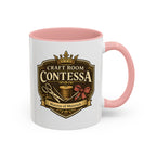 Contessa Craft Room Coffee Mug — "Craft Room Contessa: Mistress of Materials" Accent Mug