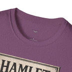 Hamlet Skull & Sexton Services T-Shirt — Vintage Literary Humor Tee