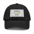 World's Averagest Golfer Distressed Dad Hat