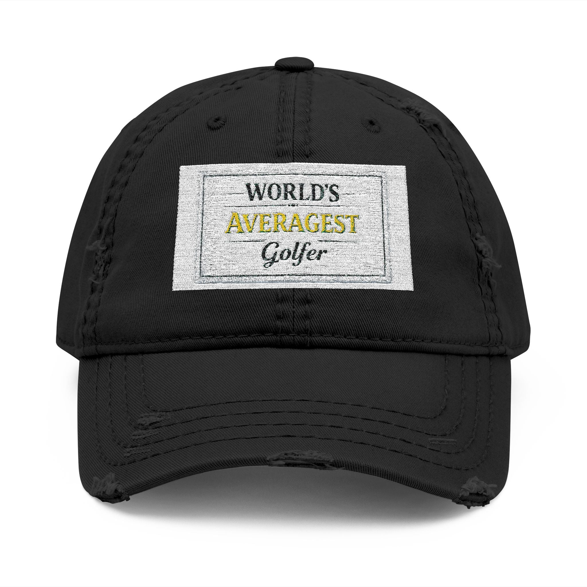 World's Averagest Golfer Distressed Dad Hat