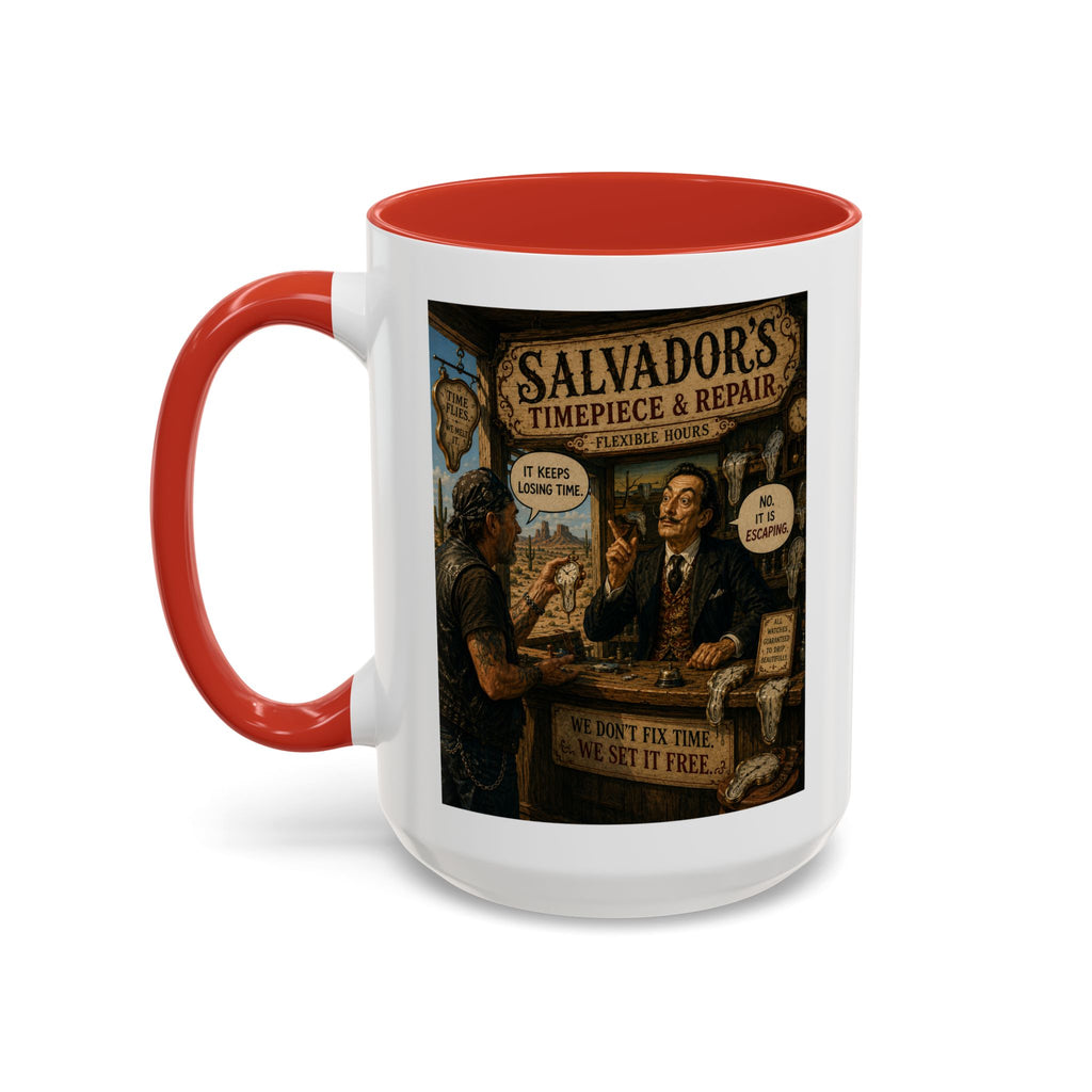 Salvador’s Timepiece & Repair Mug -- From The Road Scholar Society