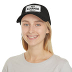 Not Ashamed — Romans 1:16 — Embroidered Cap | The Foundation Collection (Dark Colors)