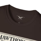 Hawthorne Embroidery T-Shirt - Vintage Literary Humor Tee