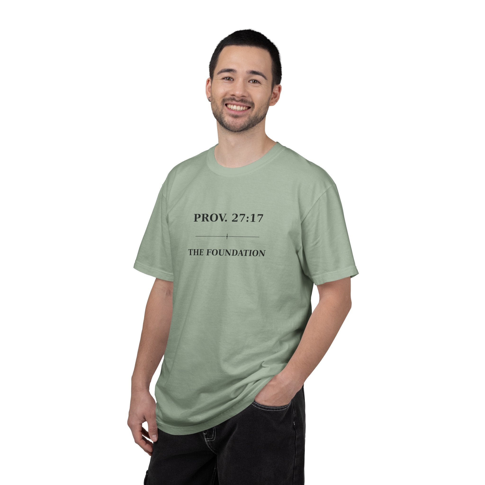 The Foundation — Proverbs 27:17 — In Plain Clothes Tee