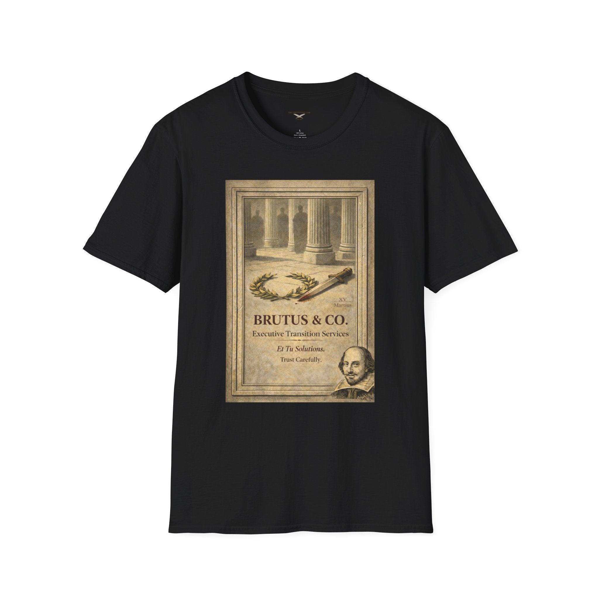 Brutus & Co. Executive Transition Services T-Shirt – Vintage Literary Humor Tee