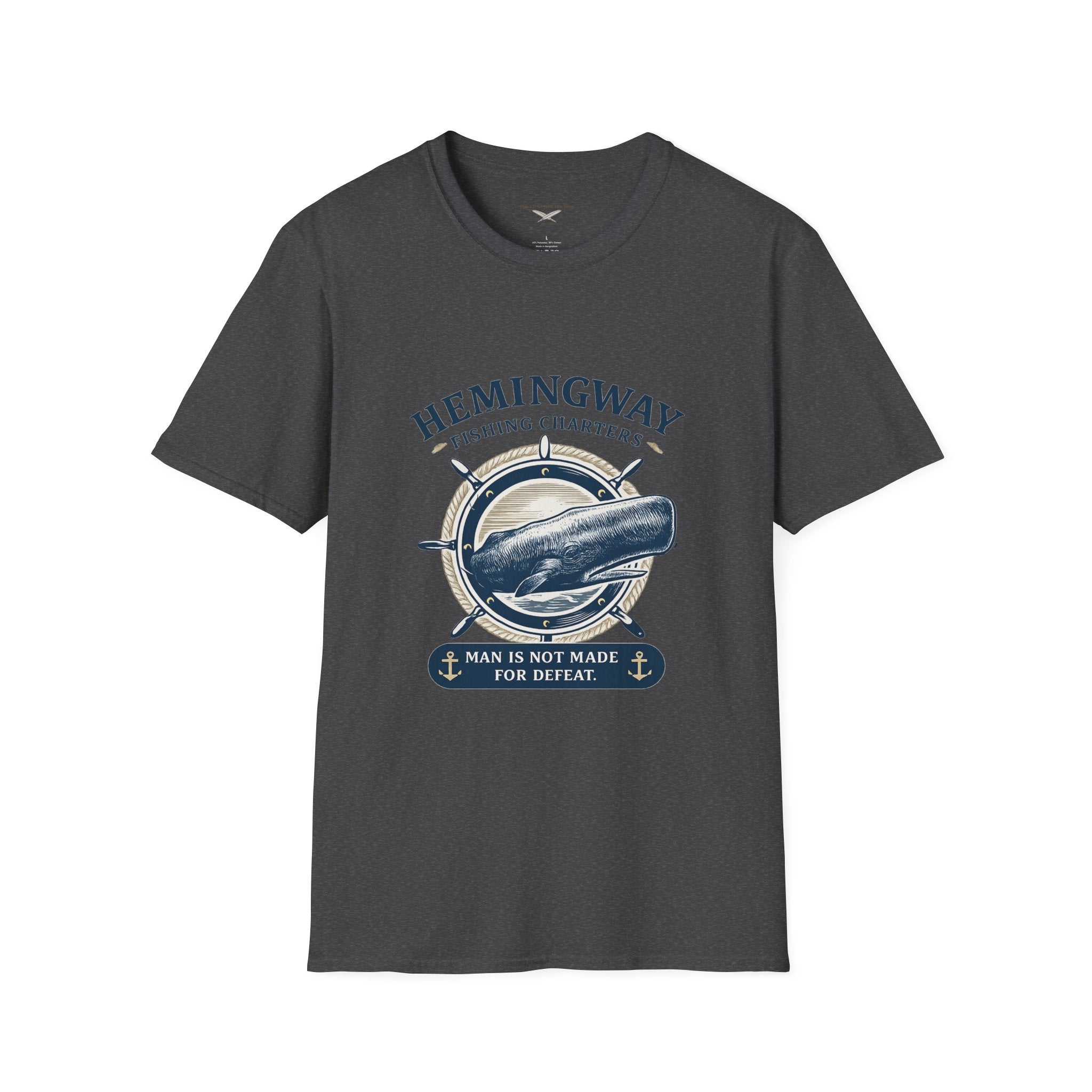 Hemingway Fishing Charters Tee – Vintage Literary Humor Tee