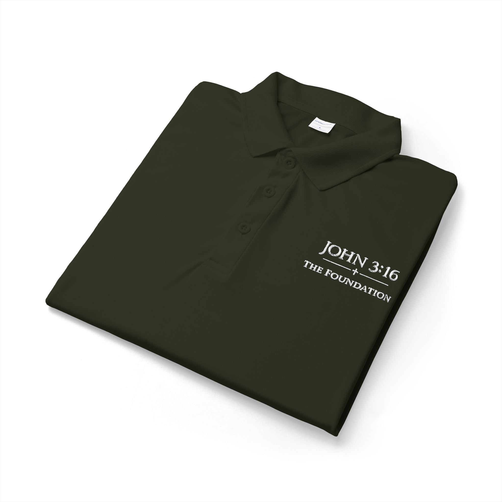 John 3:16 — Embroidered Polo  The Foundation Collection
