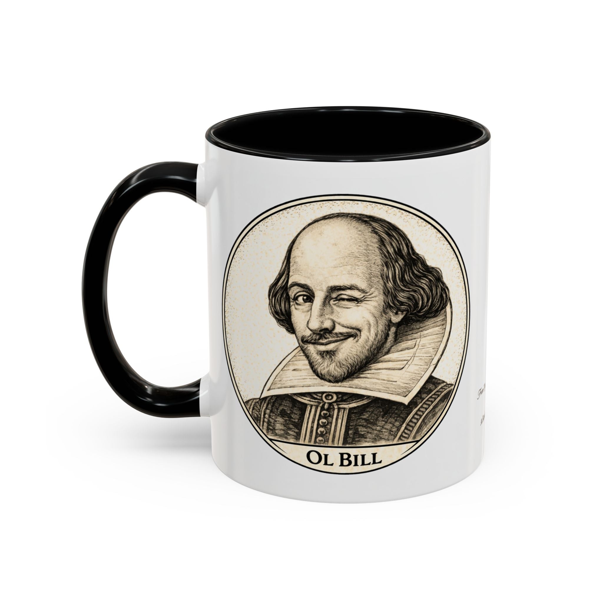 Shakespeare -- The Bard & Ol Bill -- Ceramic Mug