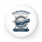 Hemingway Fishing Charters Metal Bottle Opener — "A Man Is Not Made for Defeat" Nautical Bar Accessory