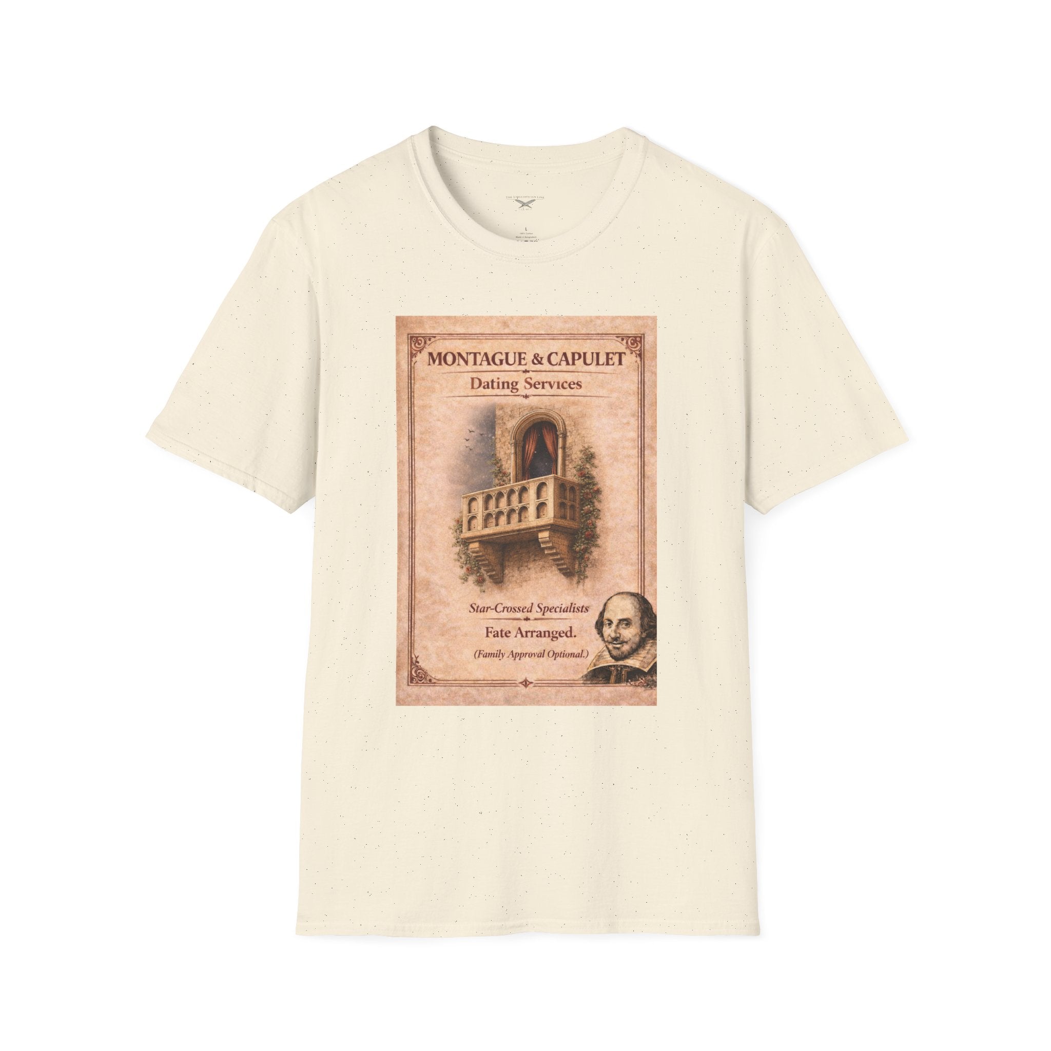 Montague & Capulet Dating Services T-Shirt – Vintage Literary Humor Tee