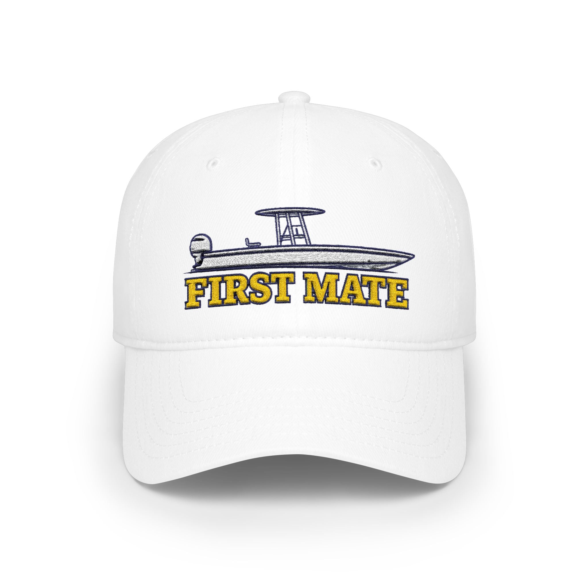First Mate Center Console Boat Cap – Embroidered Low Profile Baseball Hat