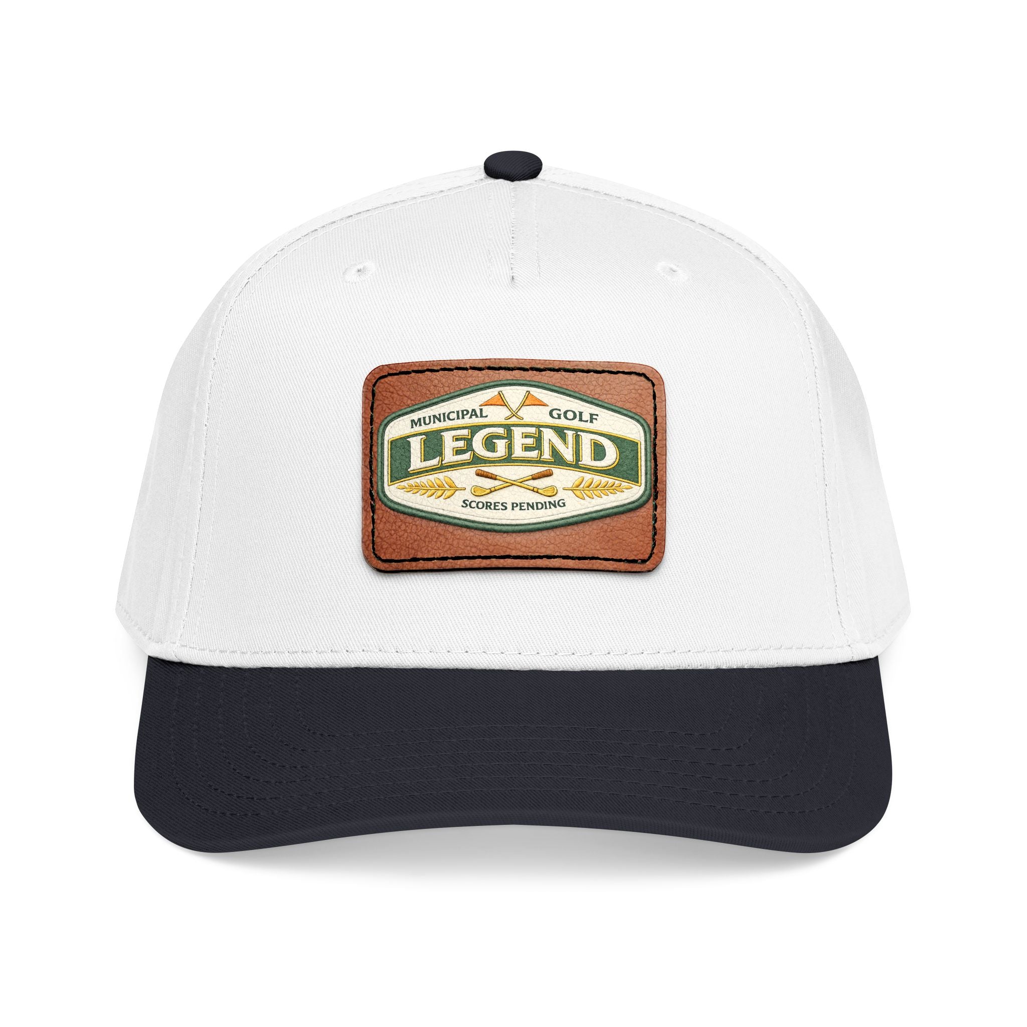 Municipal Golf Legend--Scores Pending Leather Patch Dad Hat